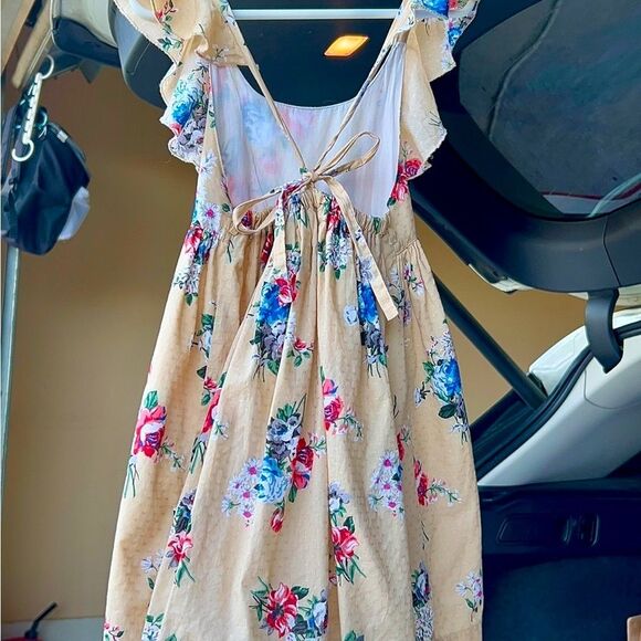 Lacey Lane Girls Size 4T Floral Flutter Sleeve Sundress for Casual Occasions - Picture 5 of 11